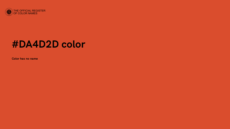 #DA4D2D color image