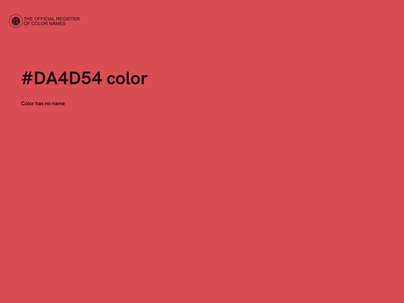 #DA4D54 color image