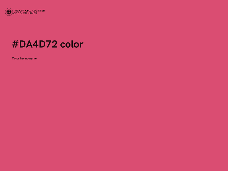 #DA4D72 color image