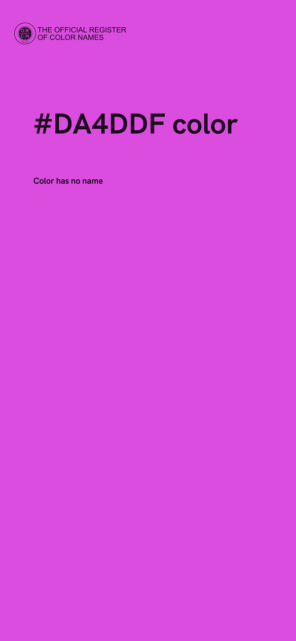 #DA4DDF color image