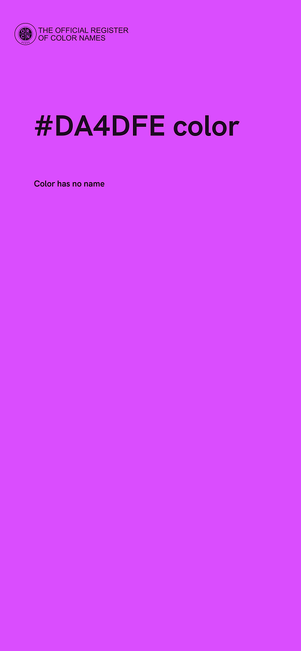 #DA4DFE color image