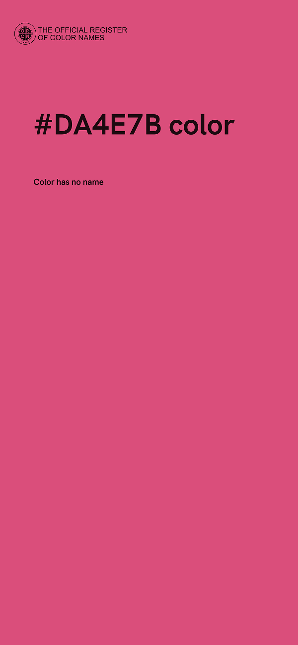 #DA4E7B color image