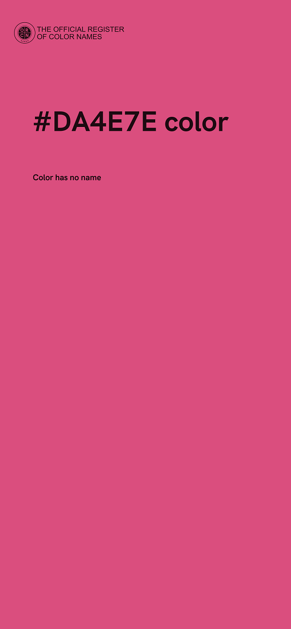 #DA4E7E color image