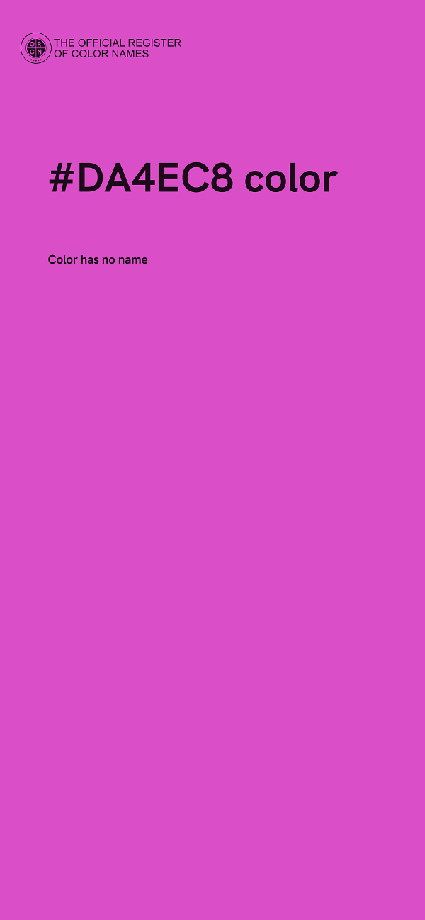 #DA4EC8 color image