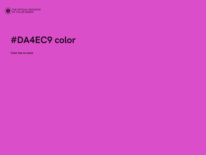 #DA4EC9 color image