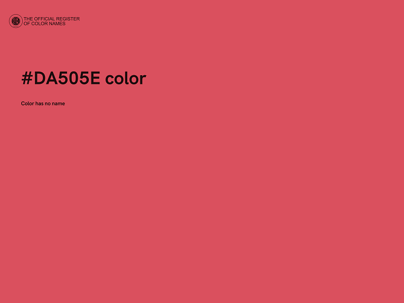 #DA505E color image