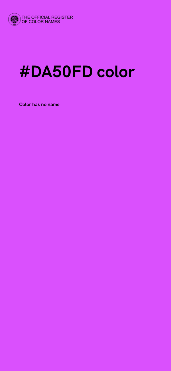 #DA50FD color image