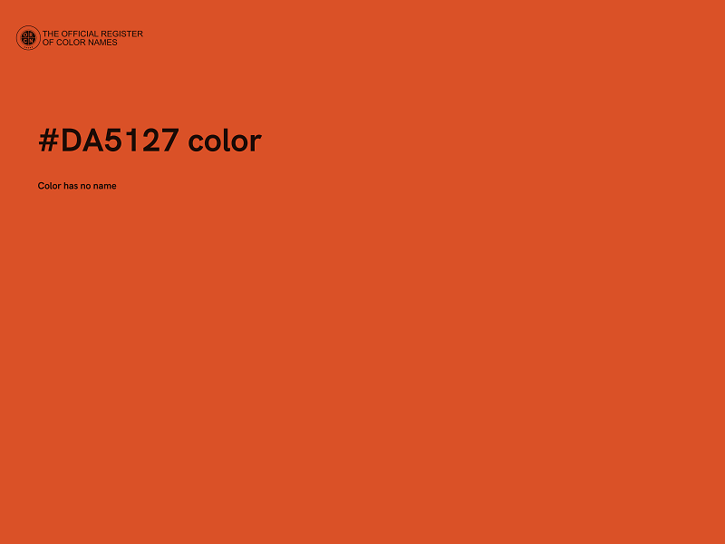 #DA5127 color image