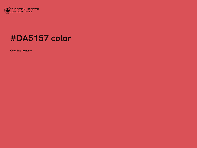 #DA5157 color image