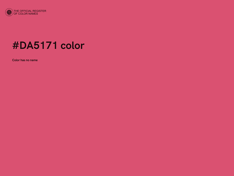 #DA5171 color image