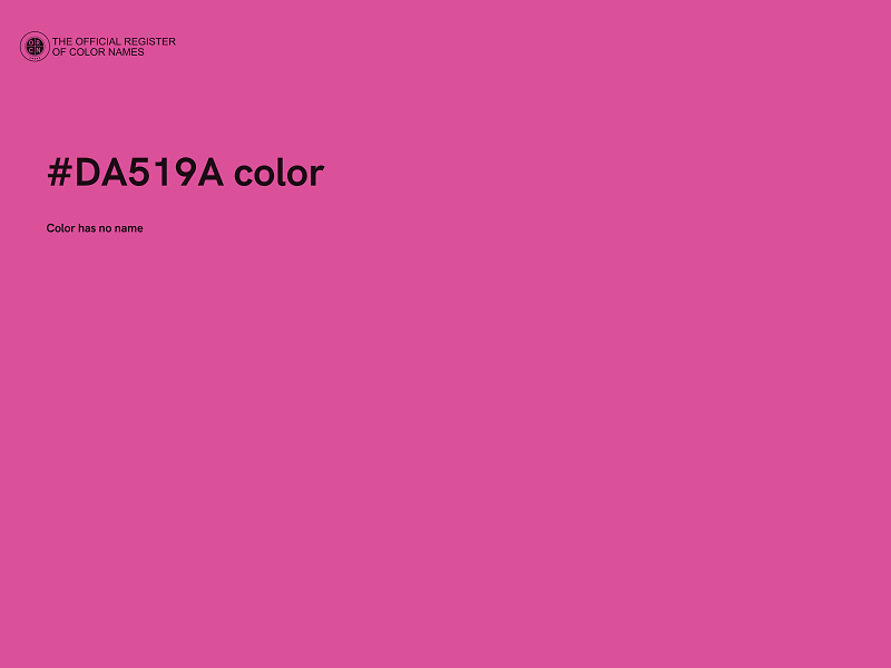 #DA519A color image