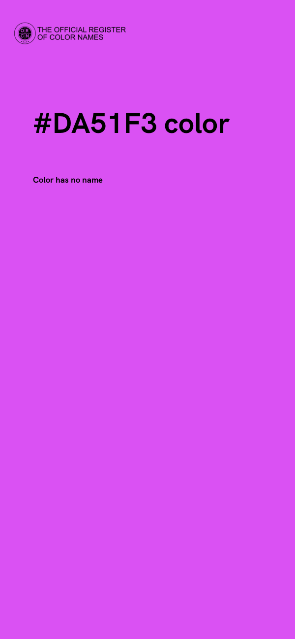 #DA51F3 color image