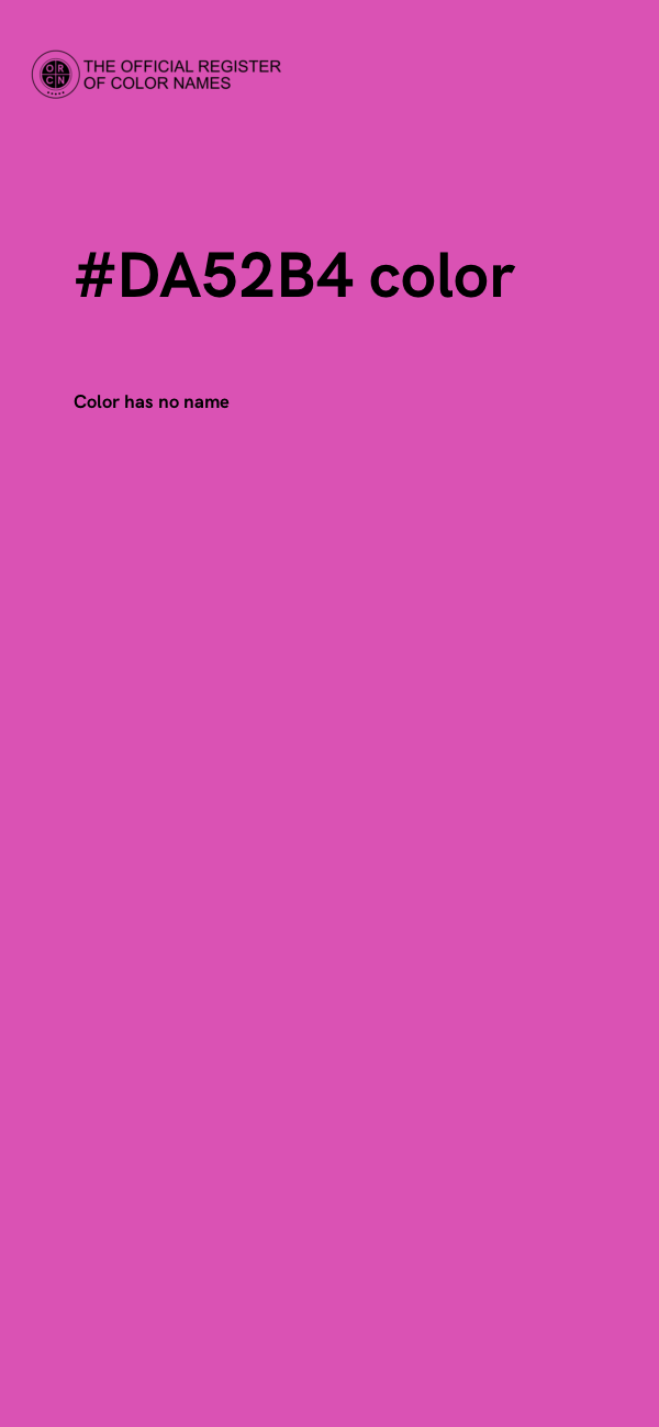 #DA52B4 color image