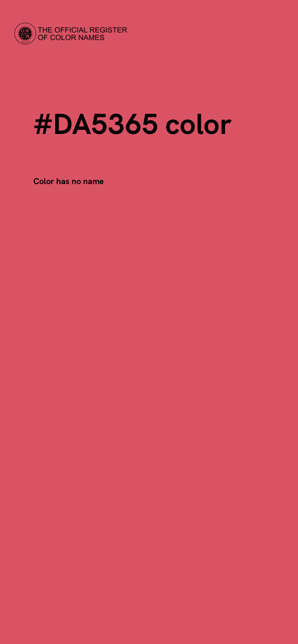 #DA5365 color image