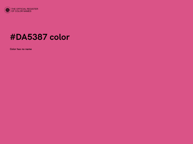 #DA5387 color image