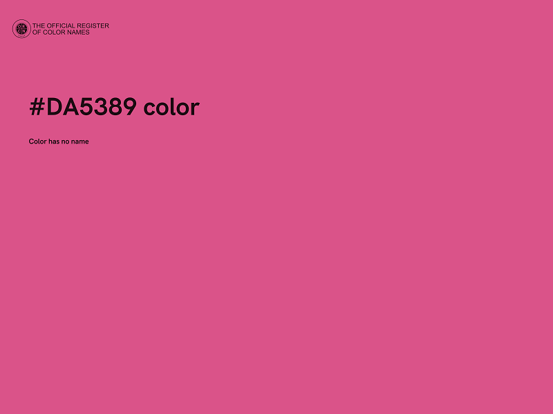 #DA5389 color image