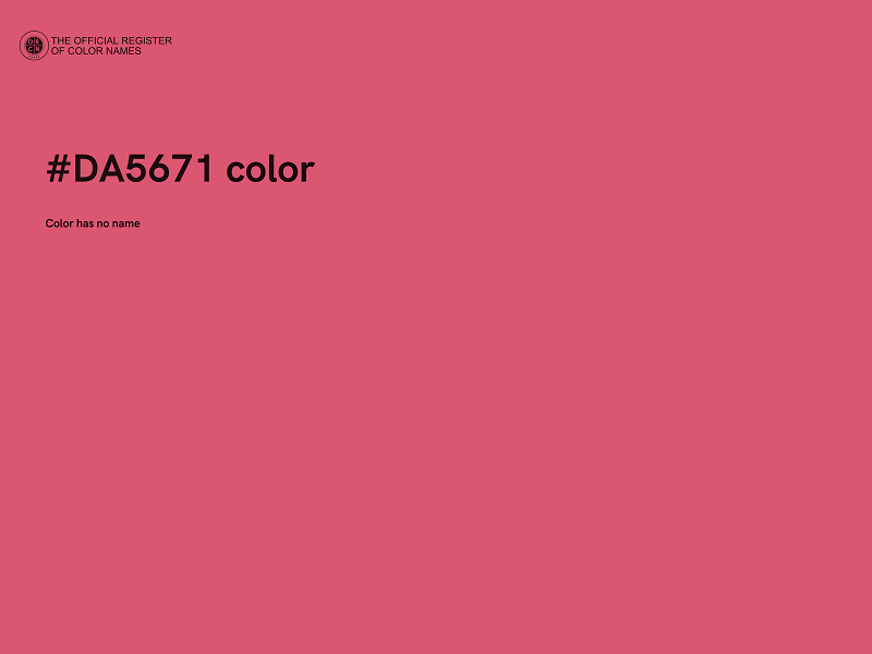 #DA5671 color image