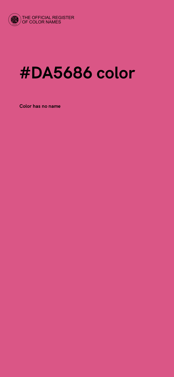 #DA5686 color image