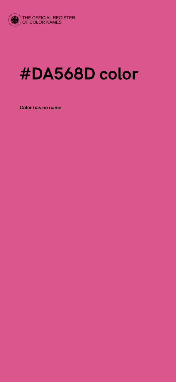 #DA568D color image