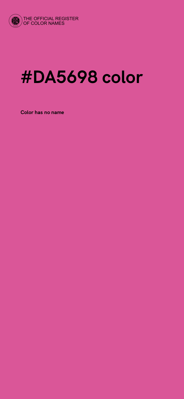 #DA5698 color image