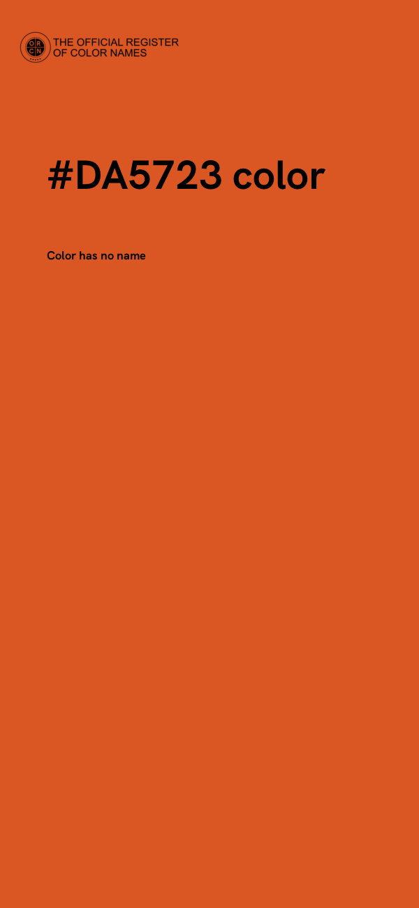 #DA5723 color image