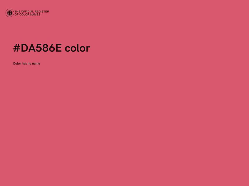 #DA586E color image