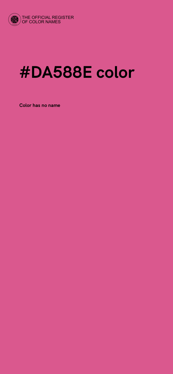 #DA588E color image