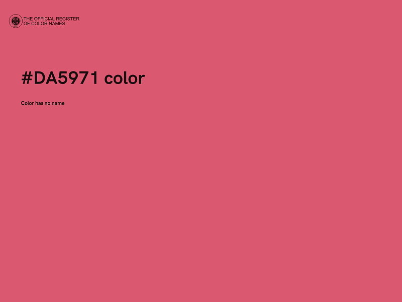 #DA5971 color image