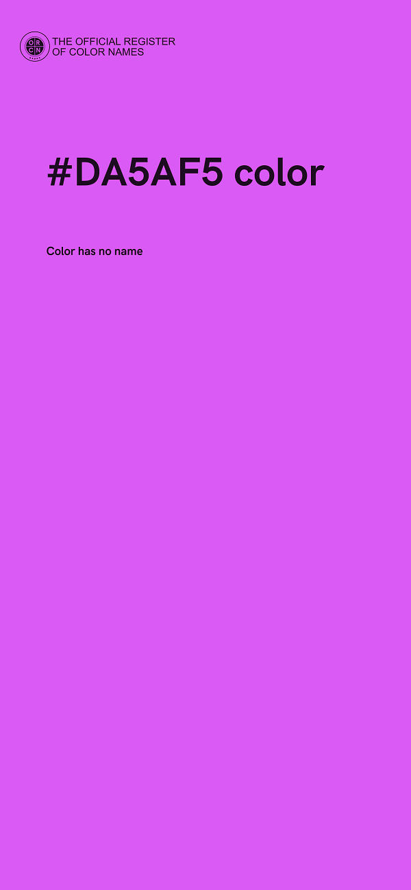 #DA5AF5 color image