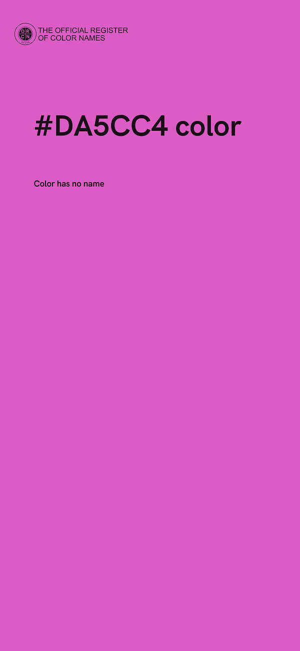 #DA5CC4 color image