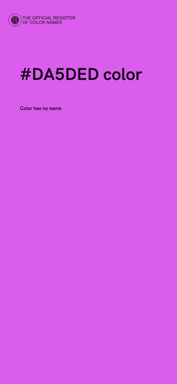 #DA5DED color image