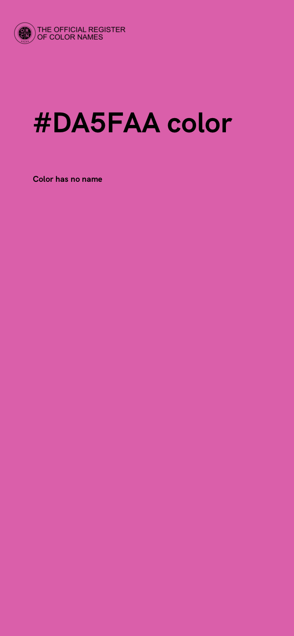 #DA5FAA color image