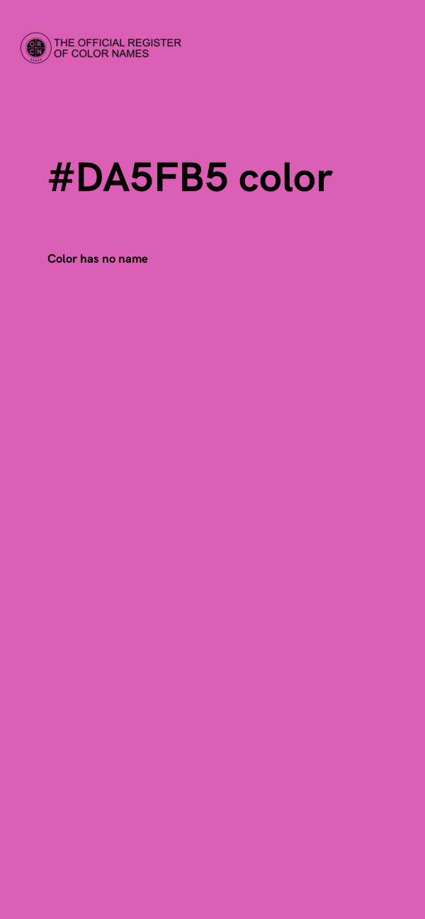 #DA5FB5 color image