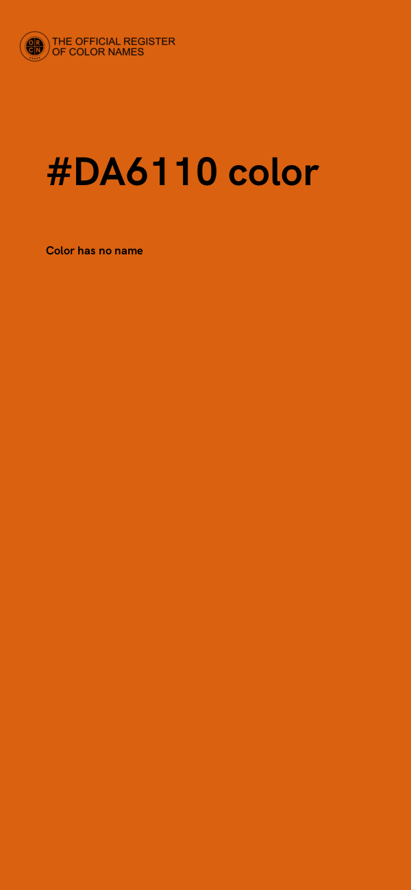 #DA6110 color image