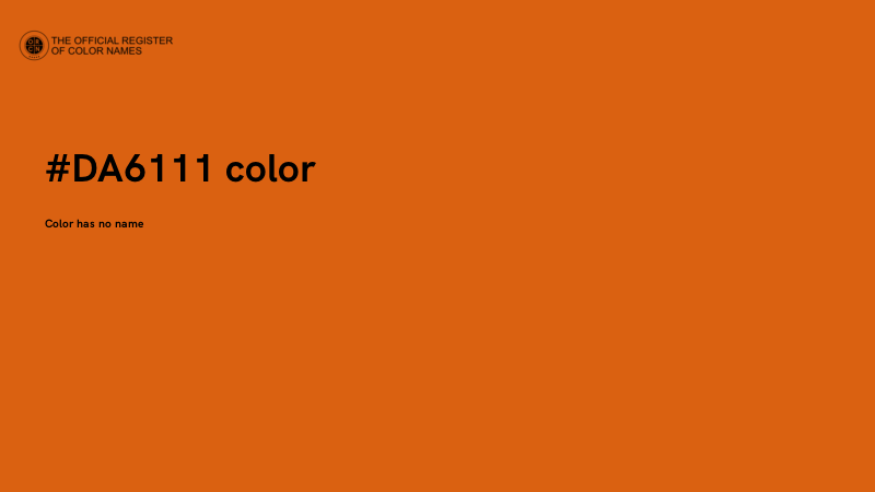 #DA6111 color image