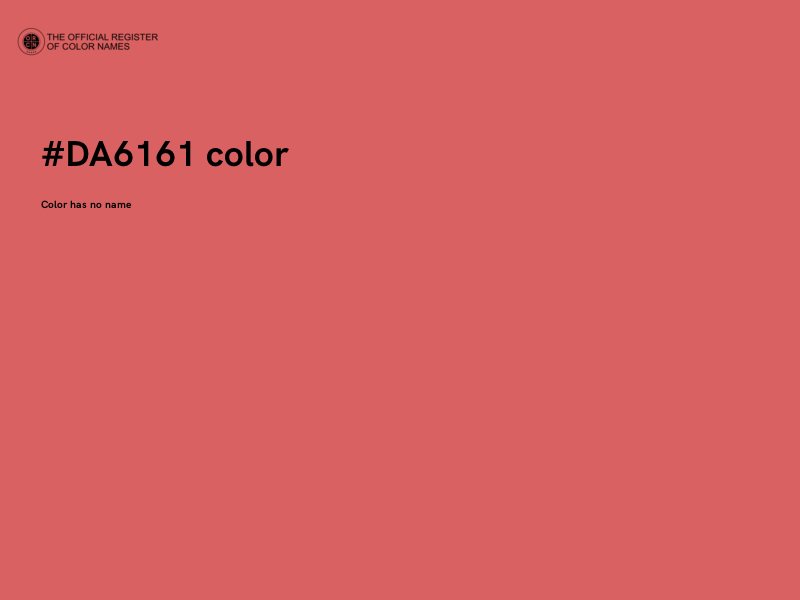 #DA6161 color image