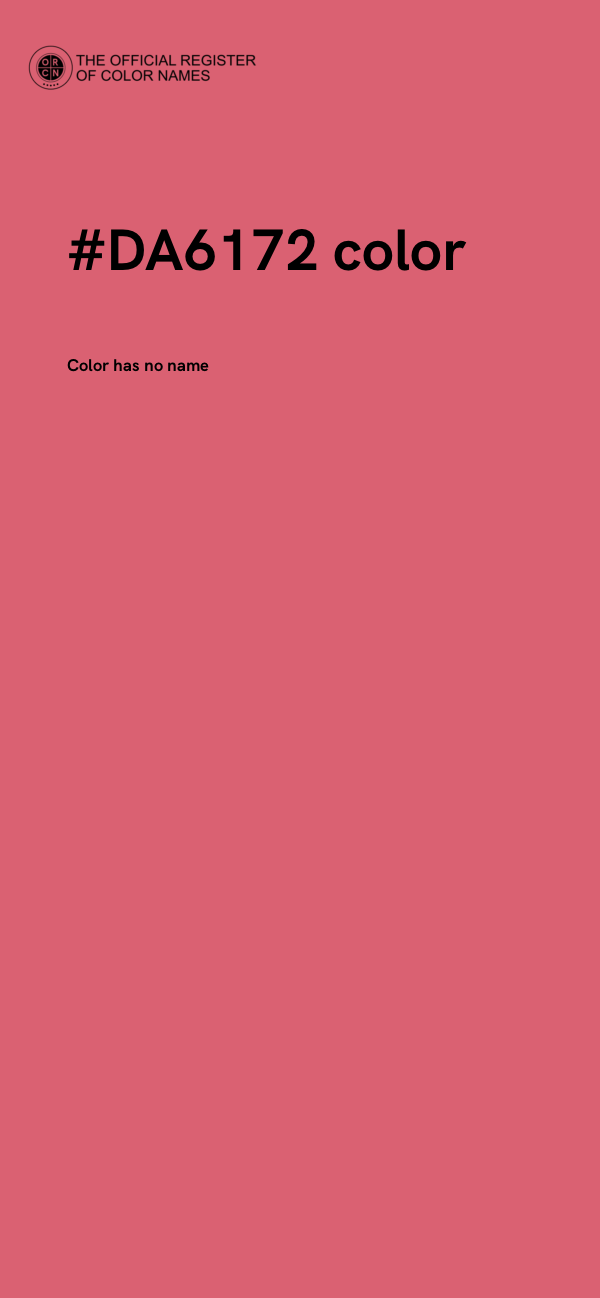 #DA6172 color image