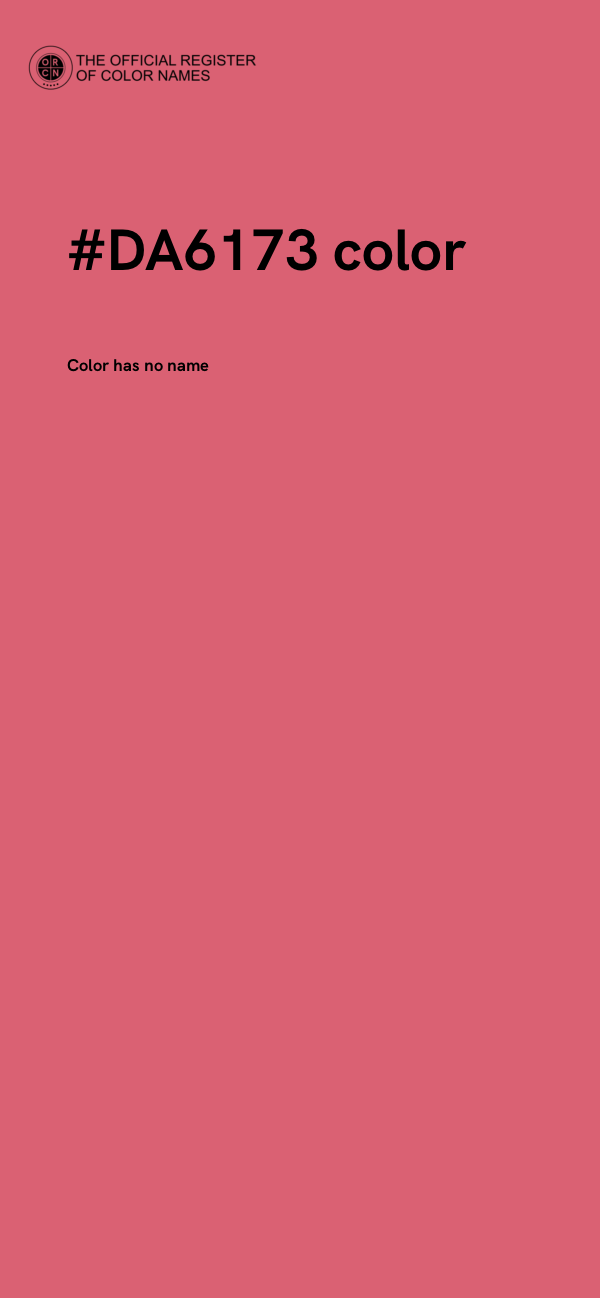 #DA6173 color image