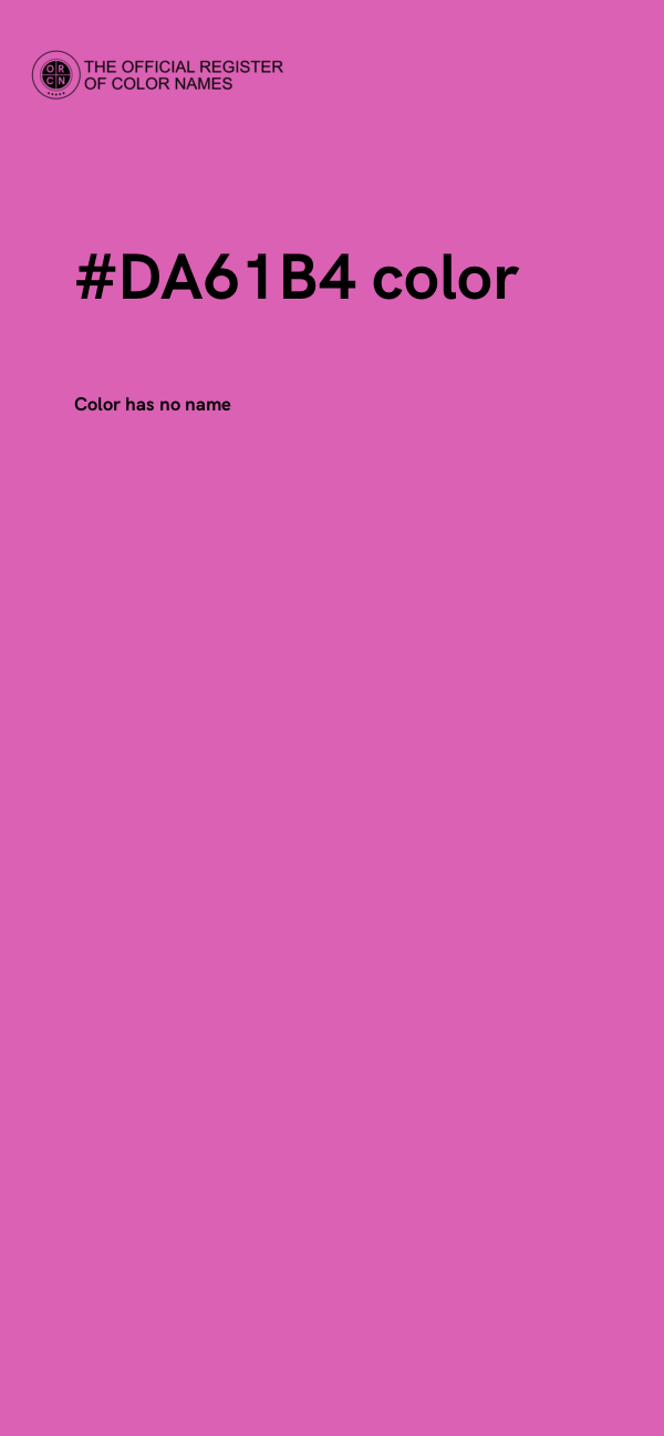 #DA61B4 color image