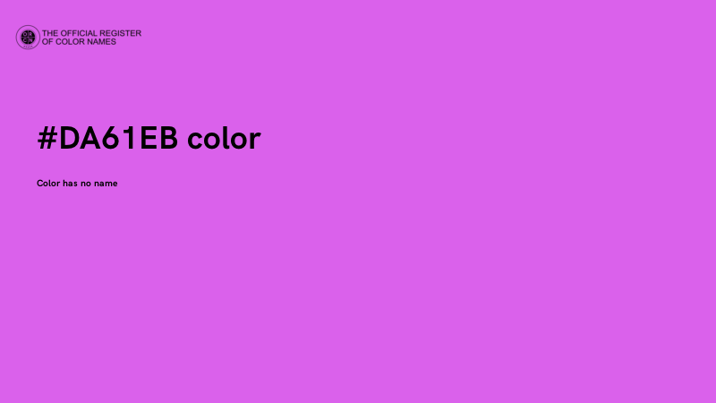 #DA61EB color image
