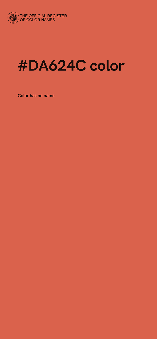 #DA624C color image