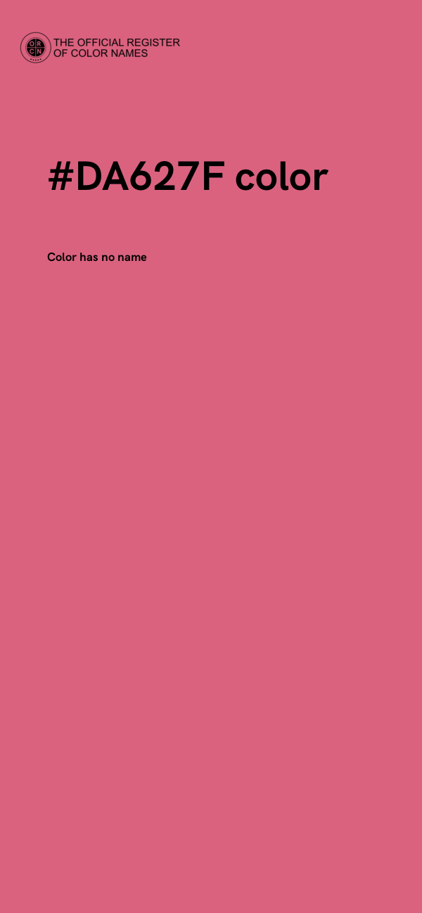 #DA627F color image