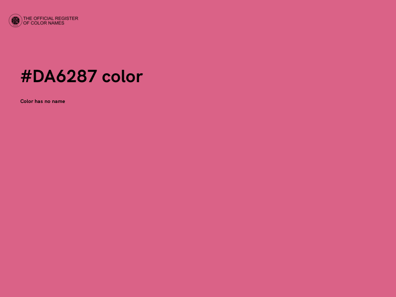 #DA6287 color image