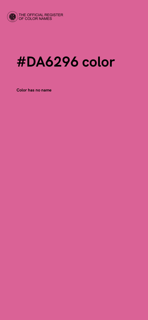 #DA6296 color image