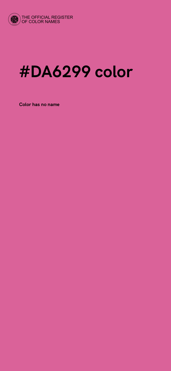 #DA6299 color image