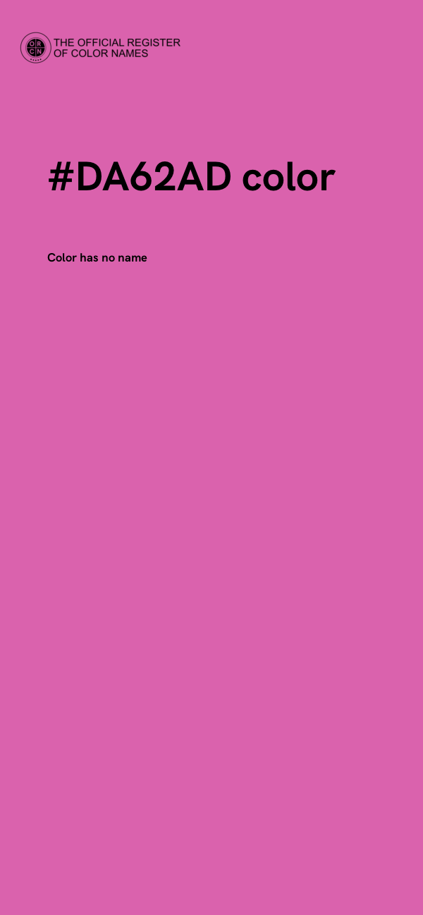 #DA62AD color image