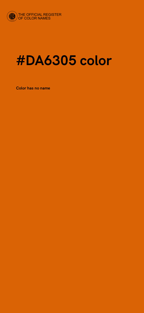 #DA6305 color image