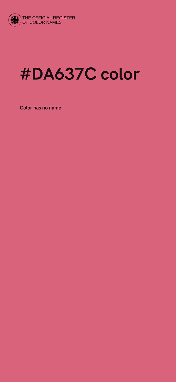 #DA637C color image