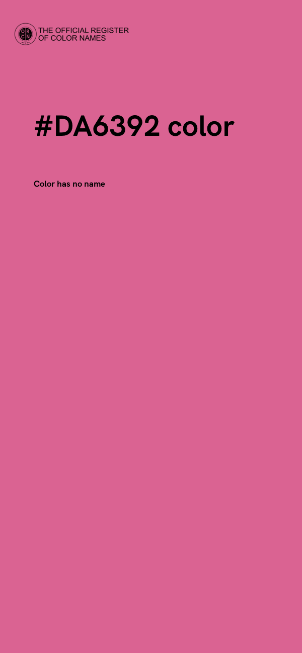 #DA6392 color image