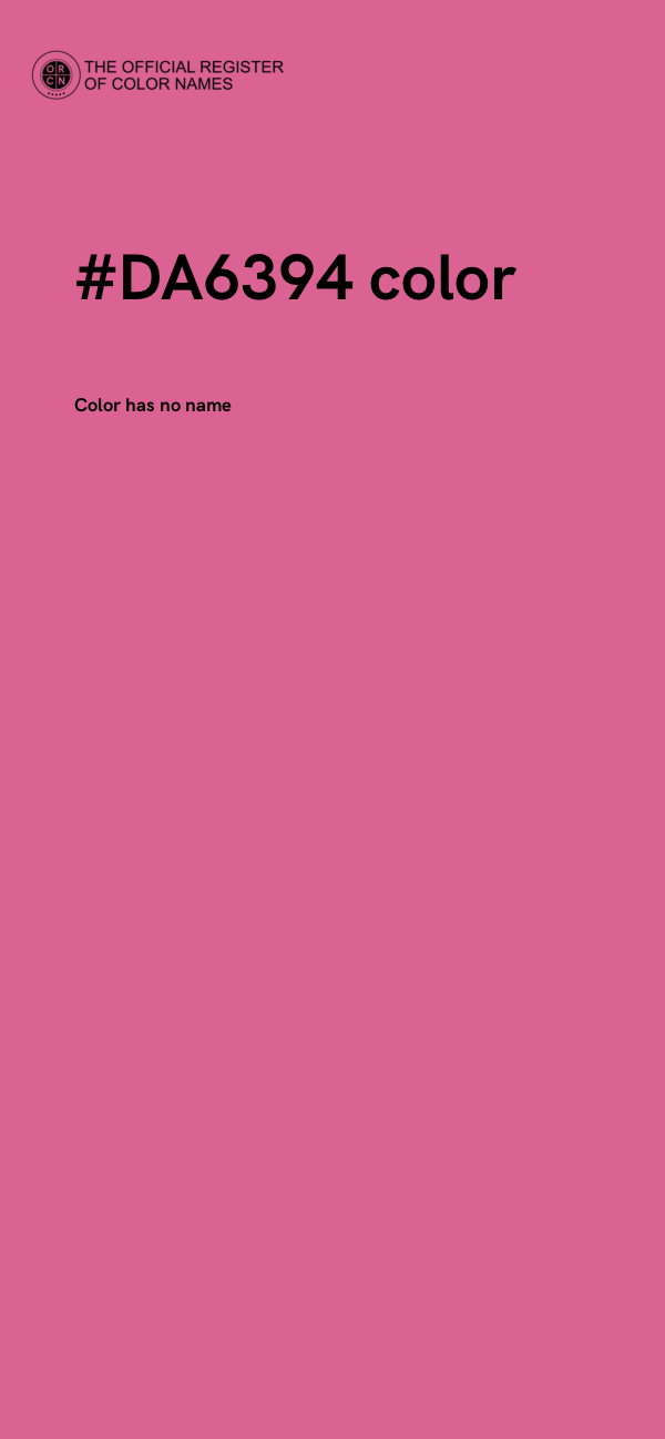 #DA6394 color image